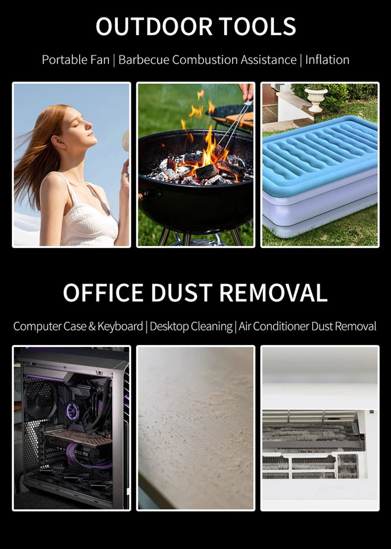 High Speed Handheld Fan Dust Blowing Vacuum Cleaner New 2026