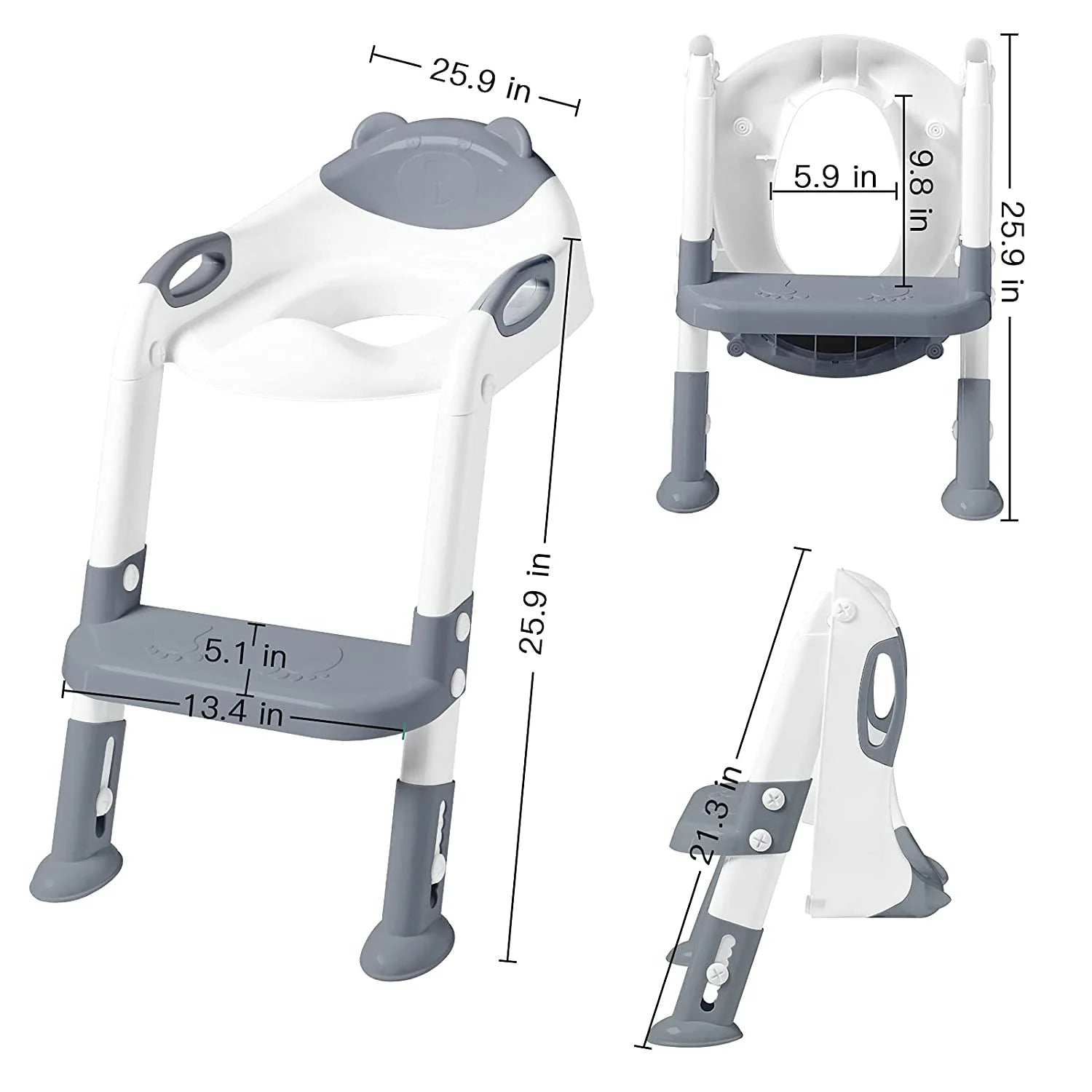 Children's Pot Soft Baby Potty Plastic Road Pot Infant Cute Baby Toilet Seat Boys & Girls Potty Trainer Seat Stool 0-6 Years Old
