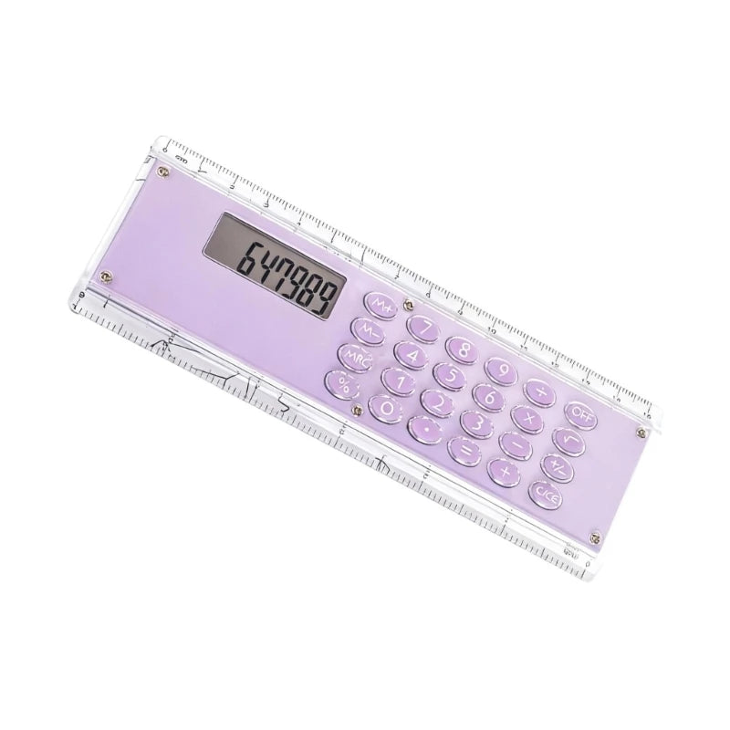 U55B Thin 15cm Double Scale Ruler With Built