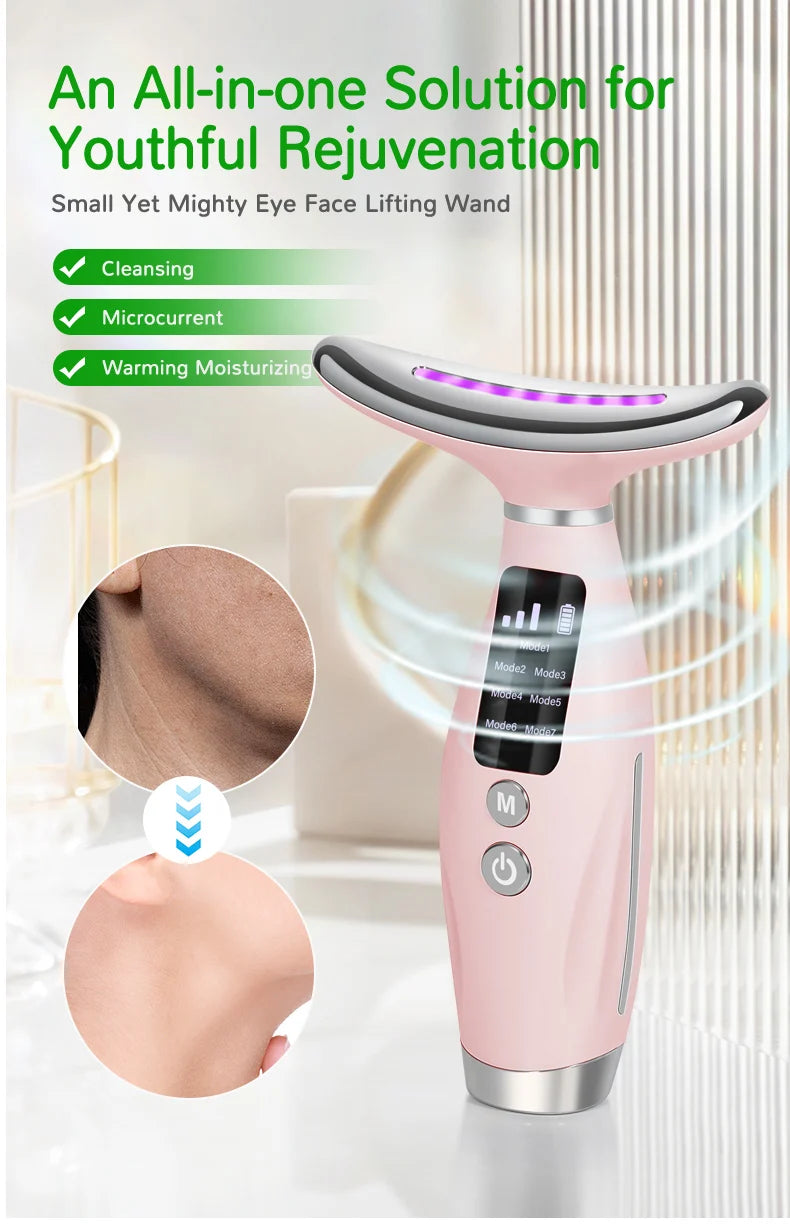 Neck & Face Beauty Device LED IPL Skin Rejuvenation