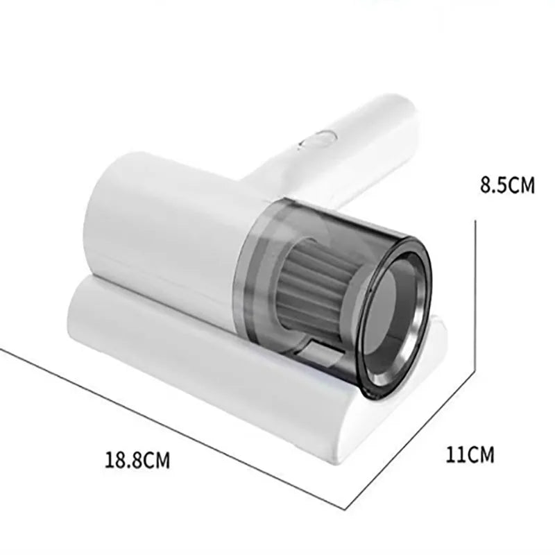 UV-C Sterilizing Cordless Handheld Vacuum, HEPA Filtration & Warm Air Dryer, Efficient Dust Mite Cleaner for Bedding, Sofa