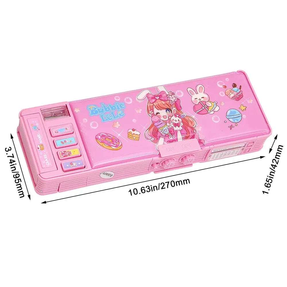 Pencil Box Storage Organizer Stationery Case Students