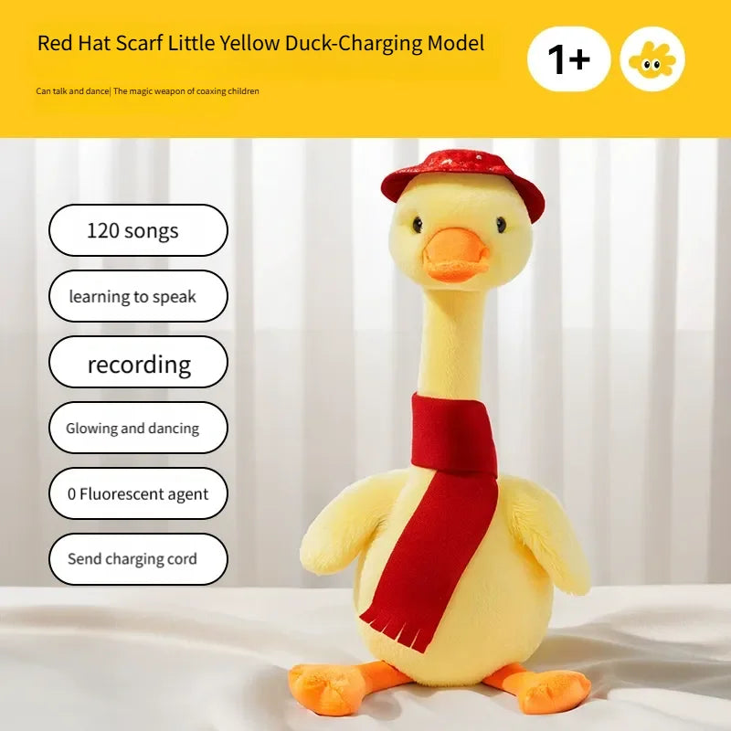 New Dancing Talking Ducks Toy for Baby Toddler, Boys Girls Gifts Singing Mimicking Cactus Toys Recording Repeating What You Say