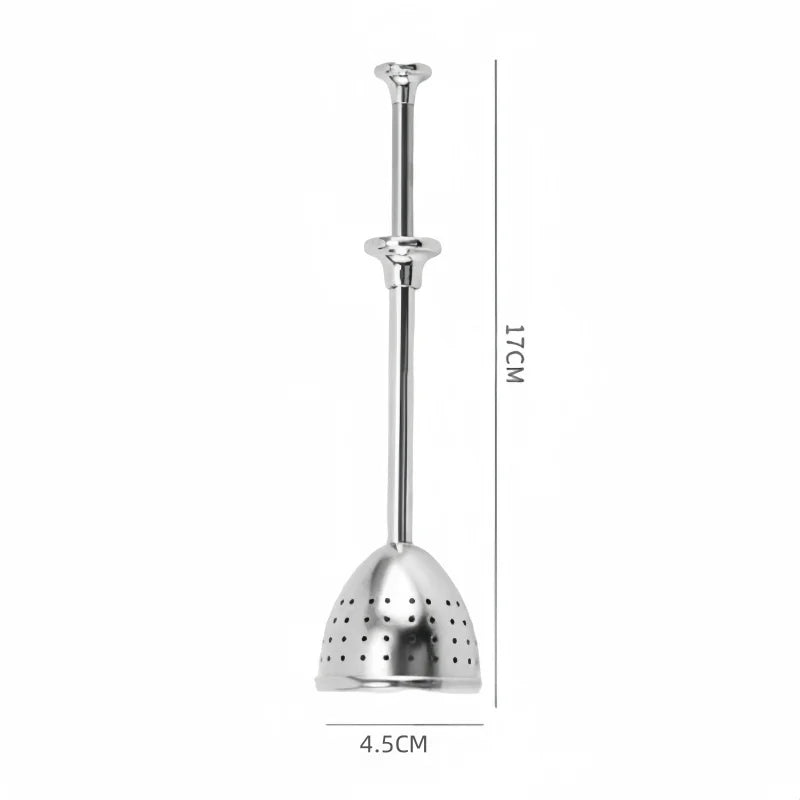 304 Stainless Steel Tea Filter Creative Portability Hanging Pipe Type Tea Leak Accessories Multi-Purpose Filter Kitchen Gadget