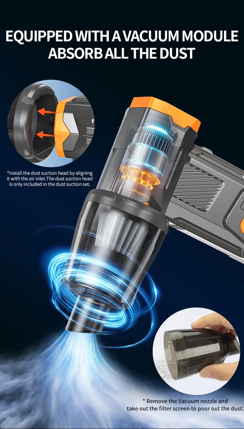 High Speed Handheld Fan Dust Blowing Vacuum Cleaner New 2026