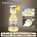 Universal Faucet Filter Interface Universal Water Filter Rotating Splash-Proof Universal Pressure Boosting 360° Rotation