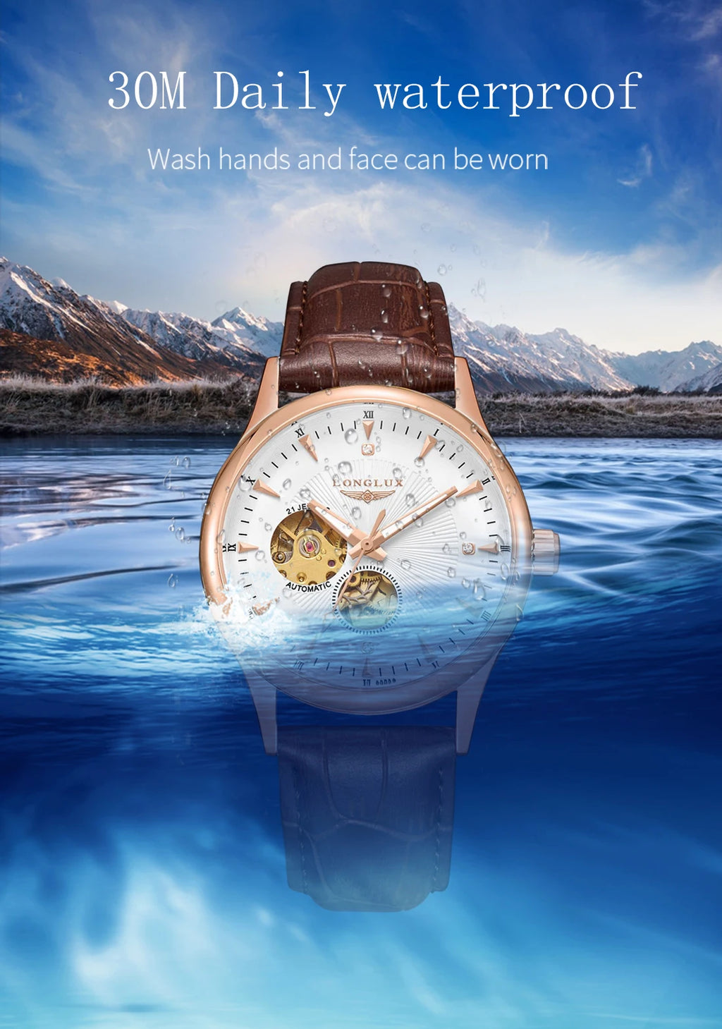 Watch Elegant Style Waterproof Mens Watch Men Gift