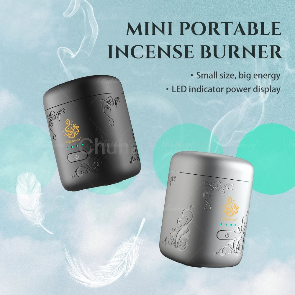 ChuHan Portable Electric Hair Aroma Diffuser Comb Arabic Car Incense Burner 2 in 1 Rechargeable USB Bakhoor Electric Censer Home