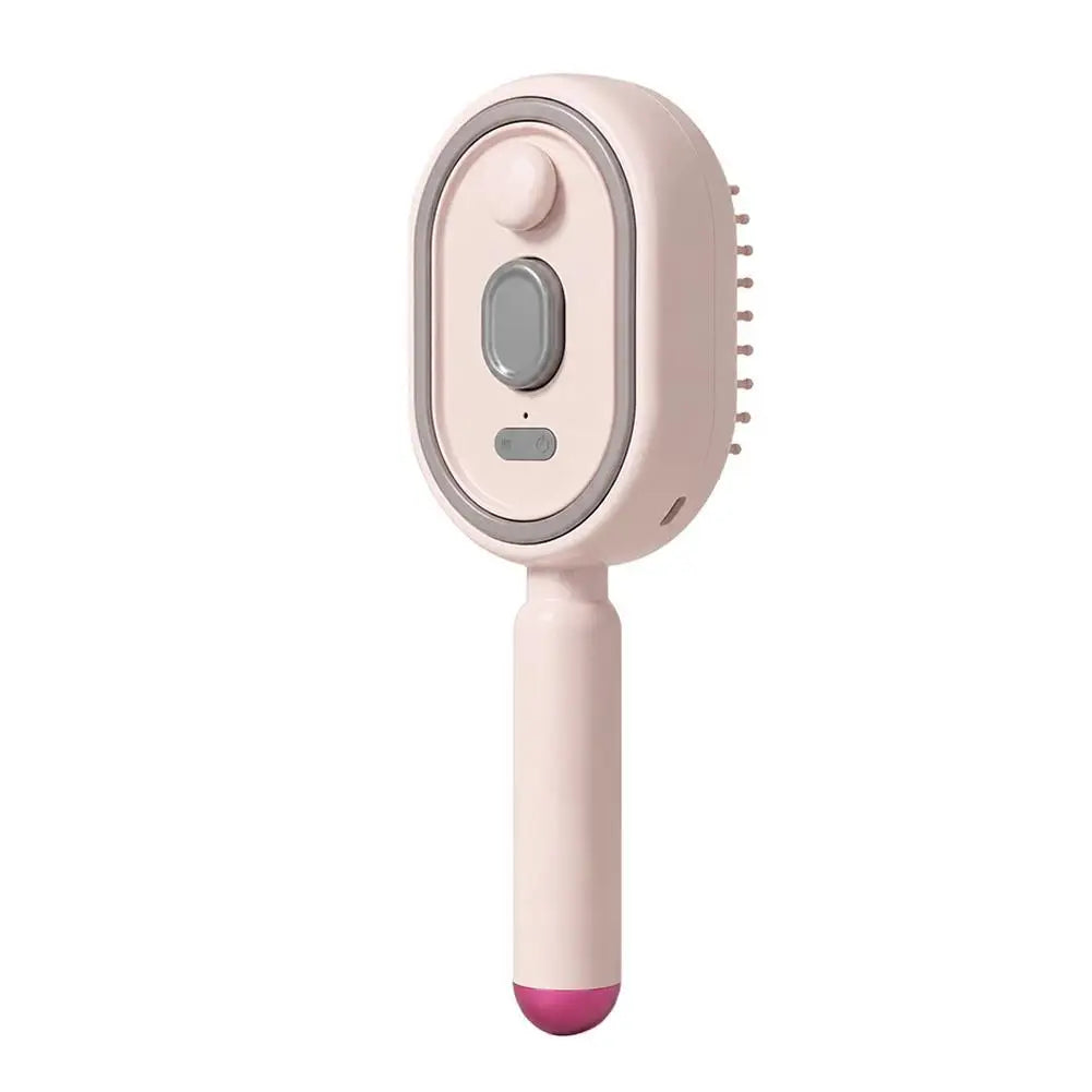 HOT Electric Spray Hair Comb Air Cushion Massage 3 in 1 Self Cleaning Steam