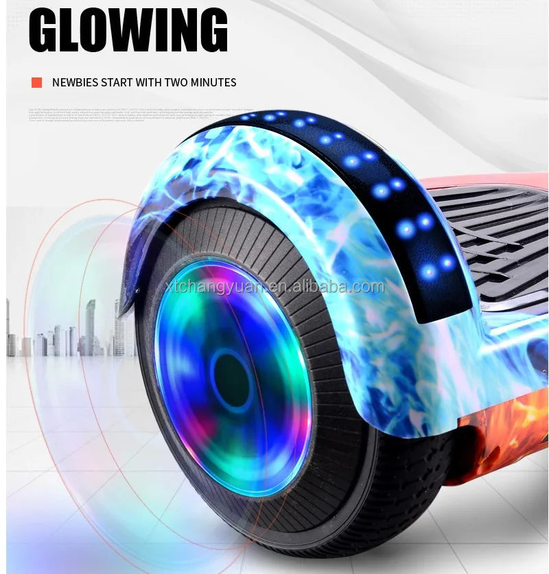 New Fashionable 200W Electric Scooter 2 Wheels Self Balancing Electric Scooter Kids Balance Car With LED Lights
