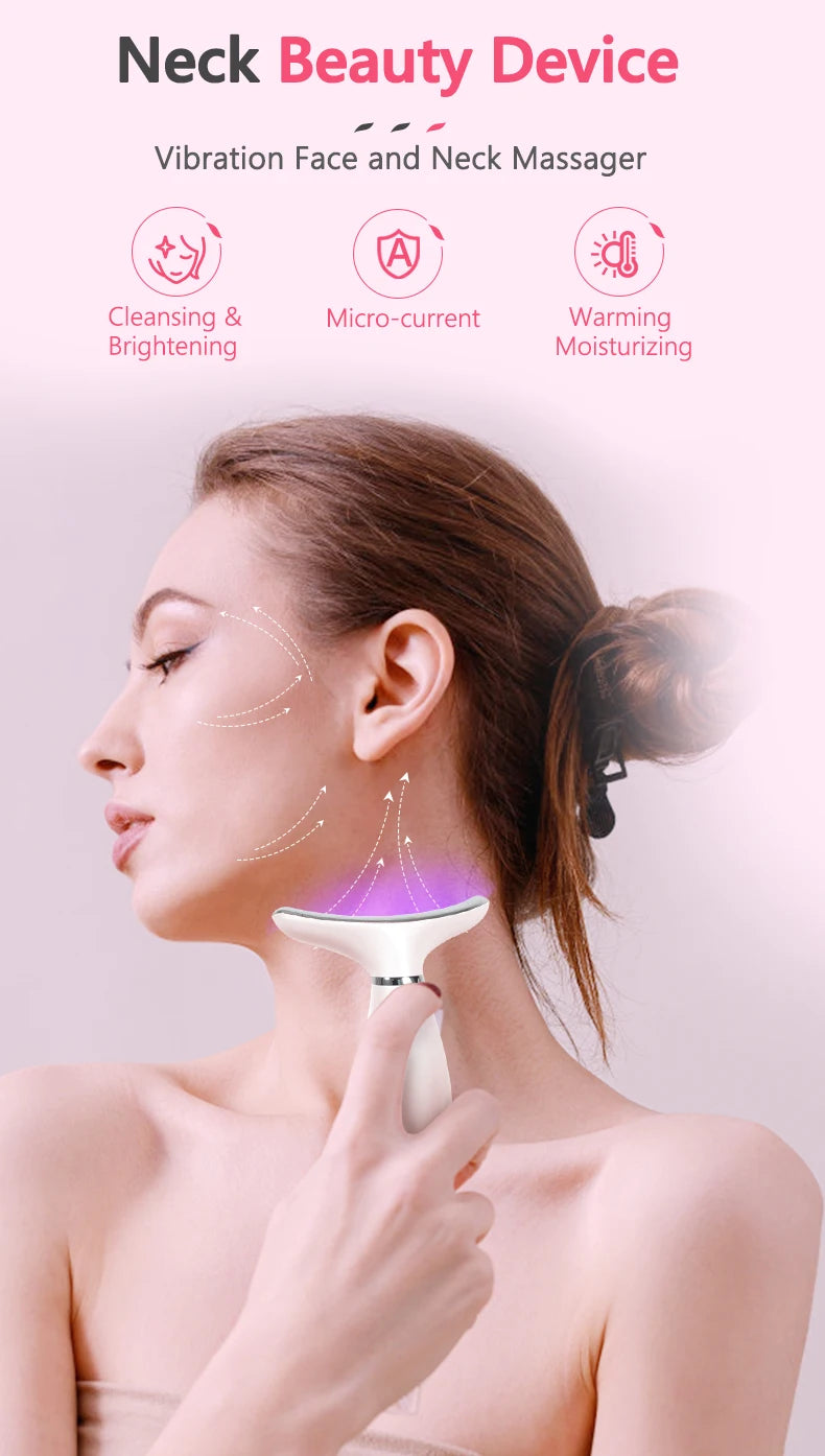 Neck & Face Beauty Device LED IPL Skin Rejuvenation