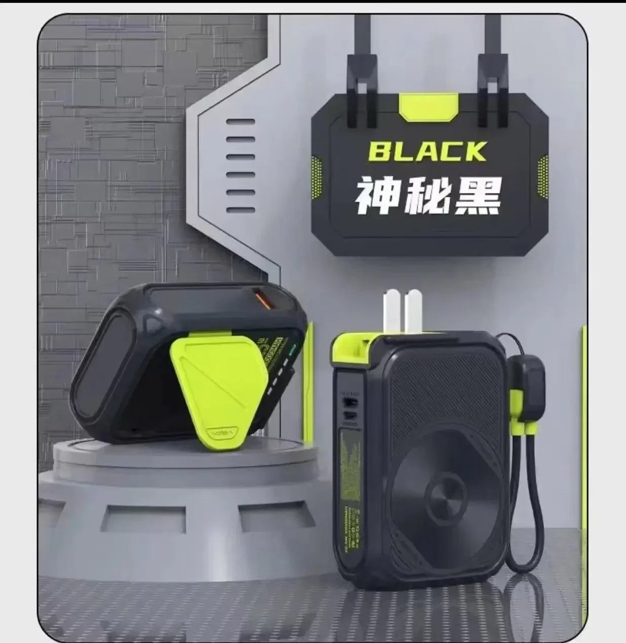 5-In-1 Magnetic Wireless Charging, With Its Own, Multi-Function AC Plug, 10000 MAh Power Bank