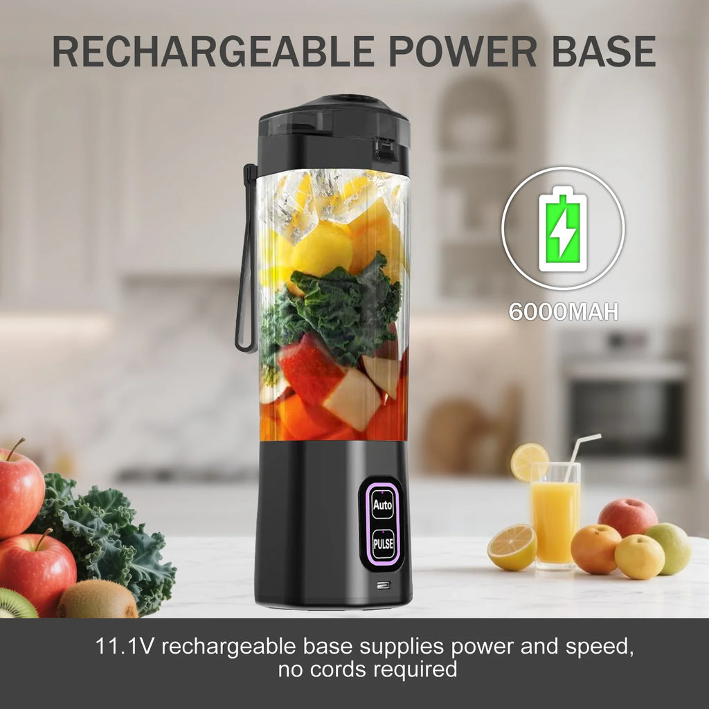 Portable Electric Juice Maker Blender 700ML USB Rechargeable Fruit Mixer