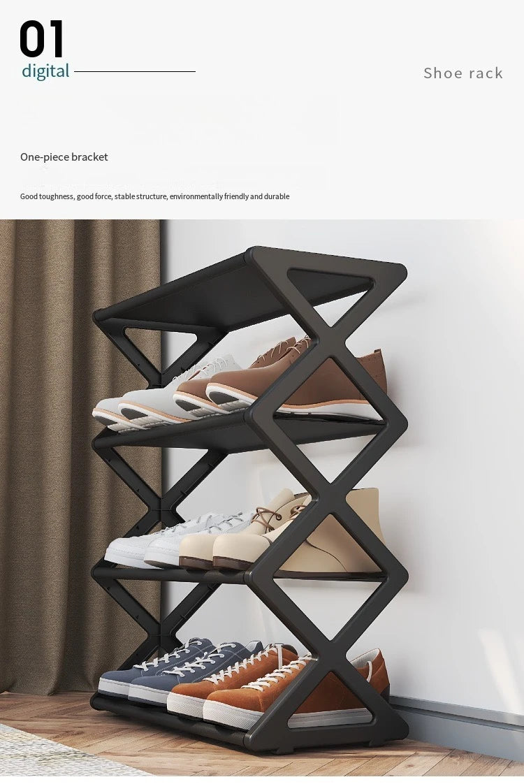 Simple Multi-layer Shoe Rack Dormitory Storage Shoe Cabinet Simple Assembly Home Entrance Dust-proof Indoor Storage Rack
