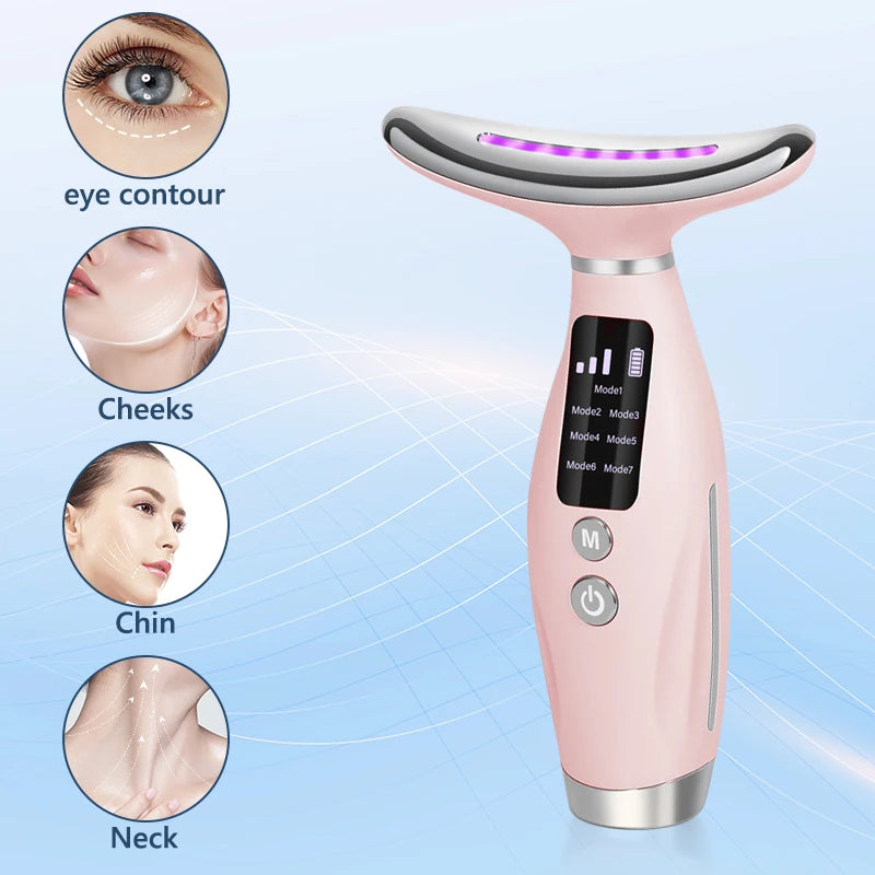 Neck & Face Beauty Device LED IPL Skin Rejuvenation