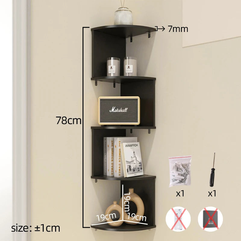 Wall-Mount Floating Shelf with Hook – Space-Saving Home & Office Organizer