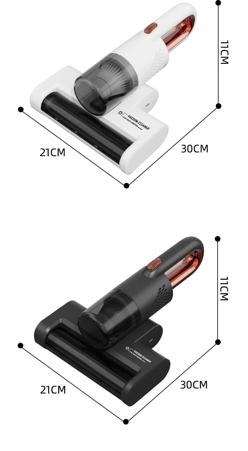 Portable Wireless Handheld Household Vacuum Cleaner Powerful UV HEPA Filter Mite Remover