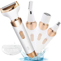 4 In 1 Electric Lady Shaver for Shaver Lady Shaver Body Hair Trimmer for Armpit Bikini Arm Leg Face Mustache Portable Painless