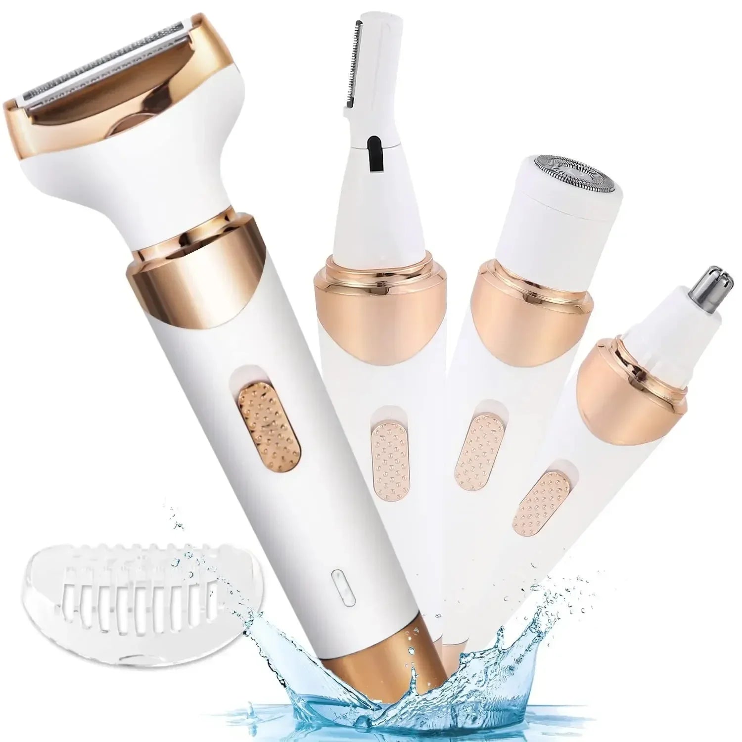 4 In 1 Electric Lady Shaver for Shaver Lady Shaver Body Hair Trimmer for Armpit Bikini Arm Leg Face Mustache Portable Painless