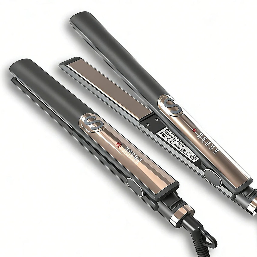 Professional Hair Straightener Curling Iron Ceramic Plate Negative Ion Plate Even