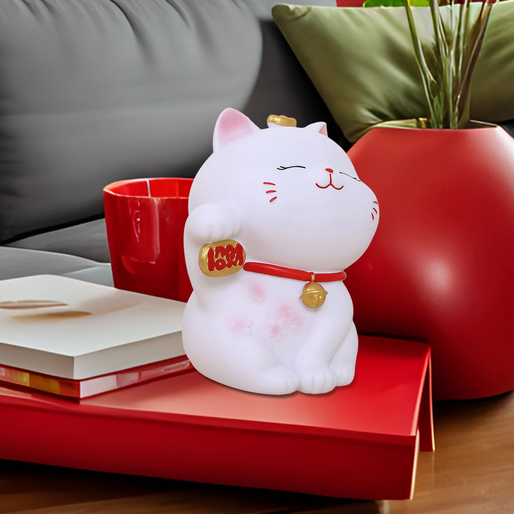 Lucky Cat Piggy Bank Birthday Feng Shui Money Saving Pot Money Saving Box Jar Office Children Gifts House Decoration