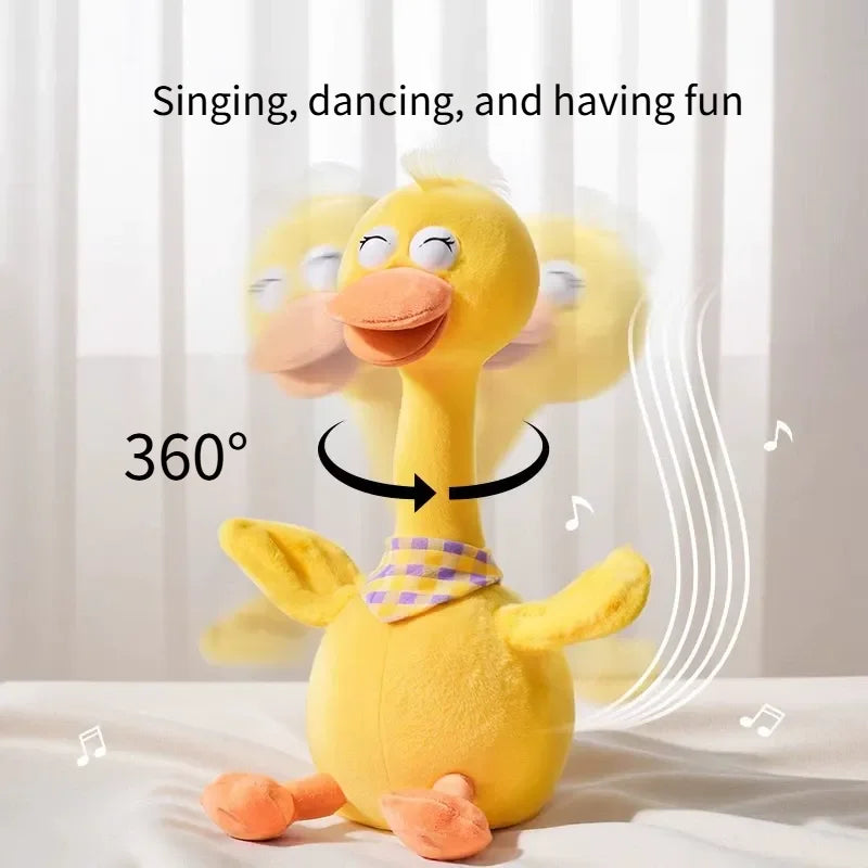 New Dancing Talking Ducks Toy for Baby Toddler, Boys Girls Gifts Singing Mimicking Cactus Toys Recording Repeating What You Say