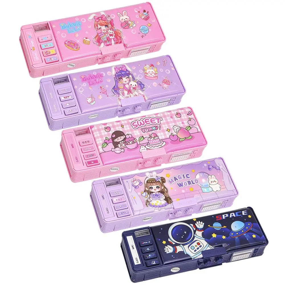 Pencil Box Storage Organizer Stationery Case Students
