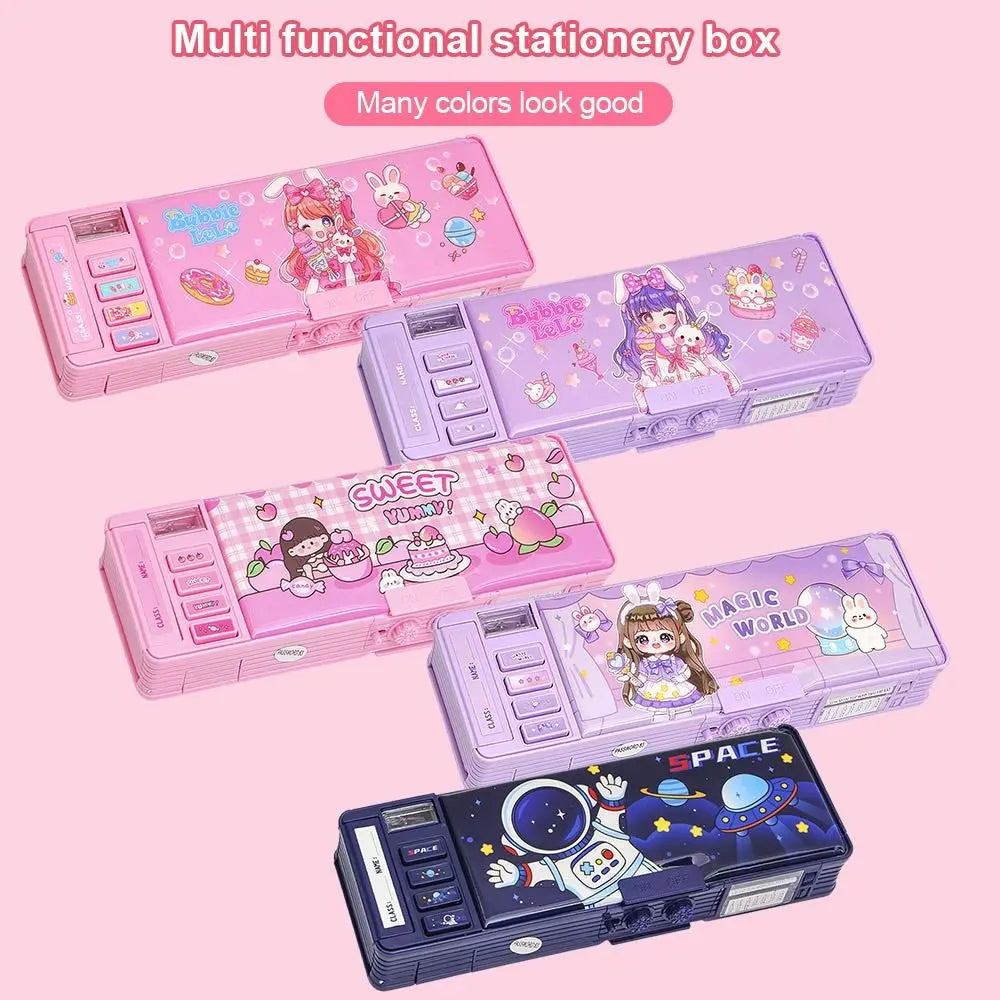 Pencil Box Storage Organizer Stationery Case Students