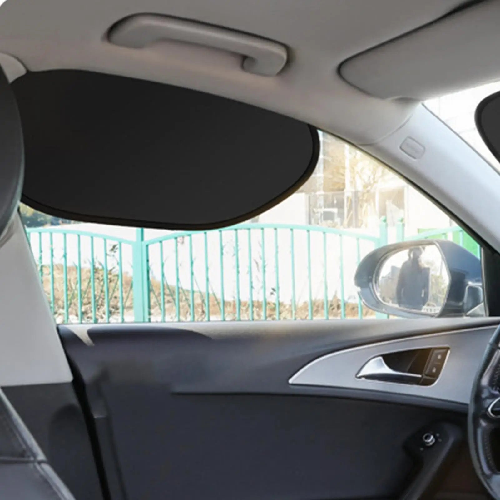 Electrostatic Car Sun Shade 2pcs UV Blocking Side Window Cover Static Cling Privacy Shield For SUV Sedan Road Trip Driving