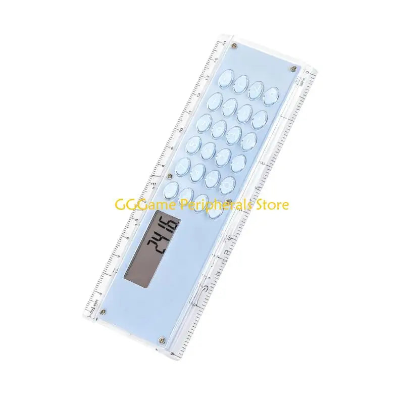U55B Thin 15cm Double Scale Ruler With Built