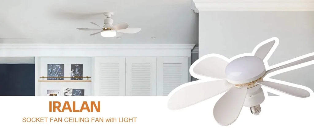 30W White Multifunctional Flower Shaped Ceiling Fan Light with Remote Dimming Function Suitable for Living Room Study ＆ Home Use