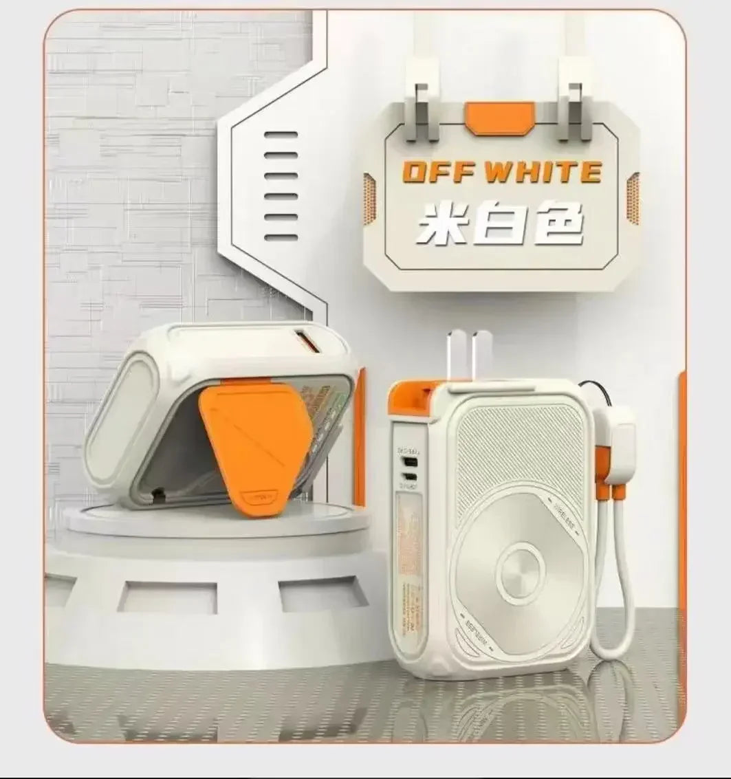 5-In-1 Magnetic Wireless Charging, With Its Own, Multi-Function AC Plug, 10000 MAh Power Bank