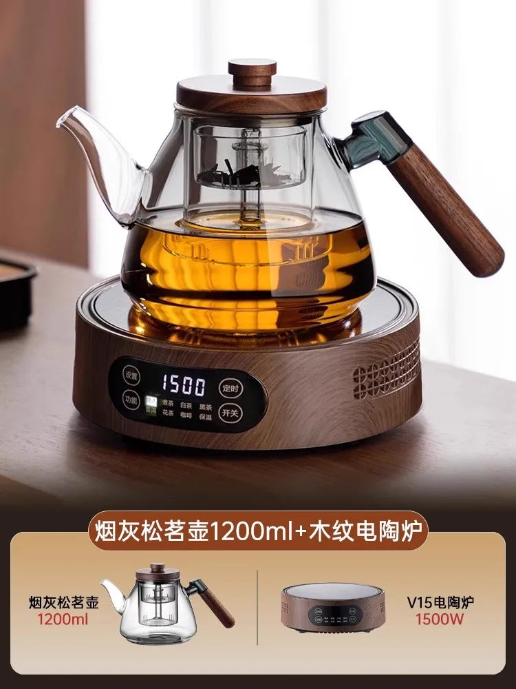 Tea Brewing Stove Set Glass Teapot Tea Brewing Household Small Electric Ceramic Stove Tea Tray Tetera Electrica