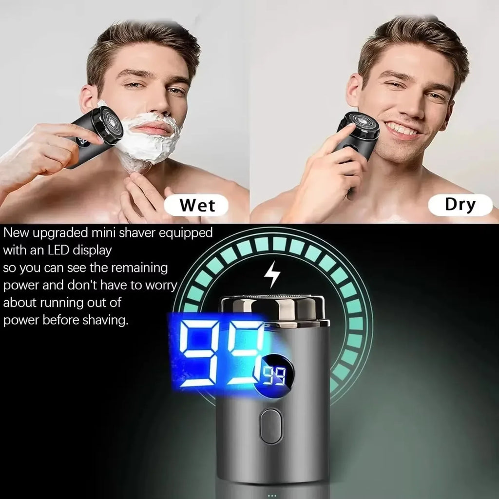Men Electric Mini Shaver Rechargeable Type-c Charging