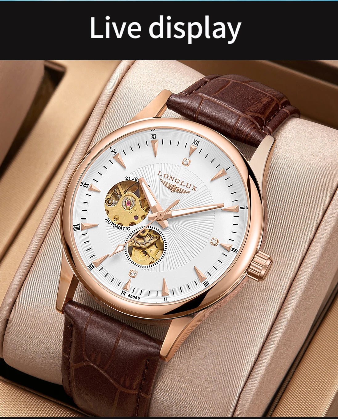 Watch Elegant Style Waterproof Mens Watch Men Gift
