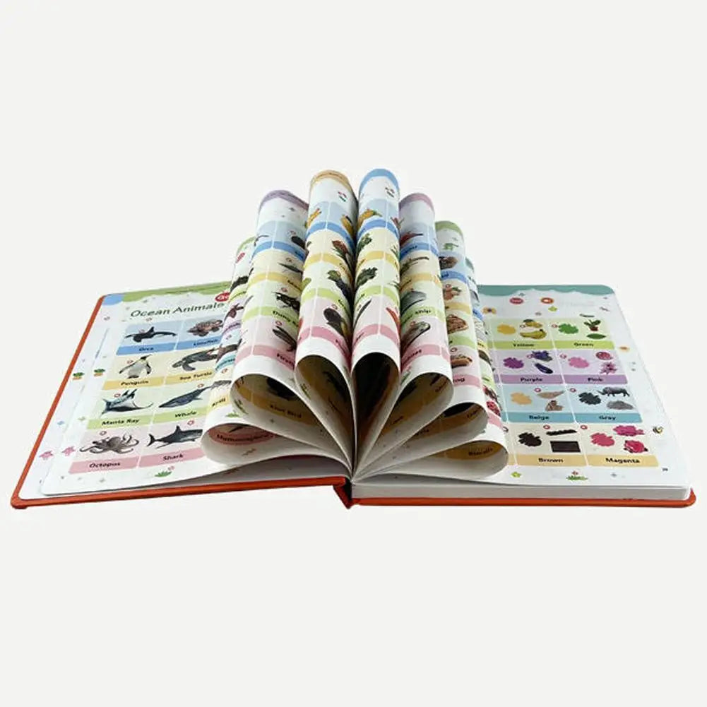 First English Words Sound Book for Babies & Toddlers, My First English Sound Toy Early Learning Book Fun Word Game for Language