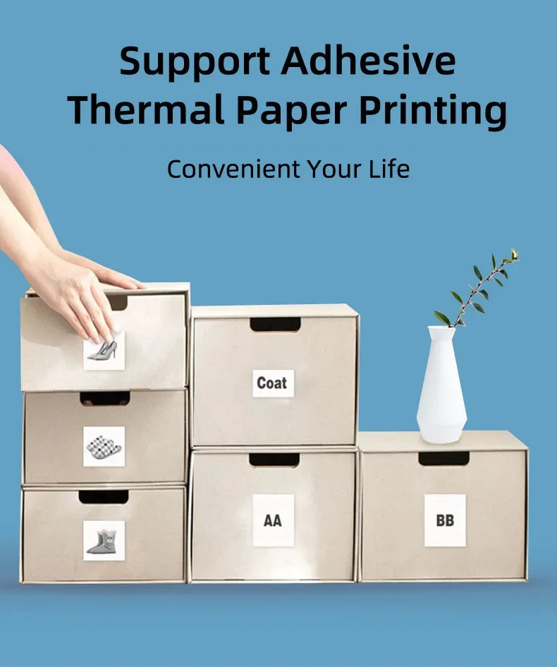 Mini Cat Bluetooth Thermal Printer – Pocket Photo & Label Printer (58mm)