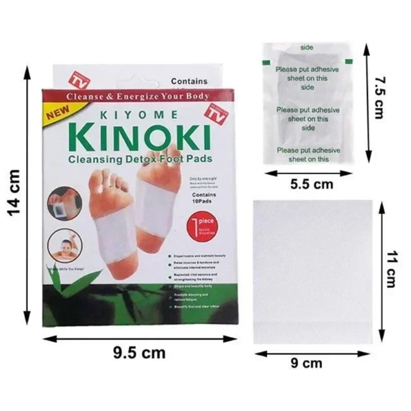 Korea Kinoki Cleansing Detox Leg Healthy Herbal Pads Ubat Feet Care Foot Spa Dropshipping Foot Care Dispel Dampness Sleep Well
