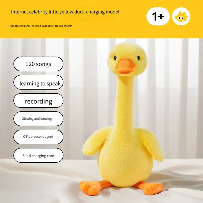 New Dancing Talking Ducks Toy for Baby Toddler, Boys Girls Gifts Singing Mimicking Cactus Toys Recording Repeating What You Say