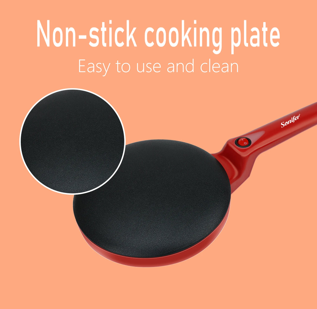 Electric Crepe Maker Pizza Pancake Machine Non-Stick Griddle Baking Pan Cake Machine kitchen Appliance Cooking Tools Sonifer
