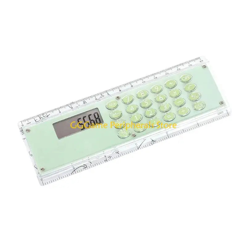 U55B Thin 15cm Double Scale Ruler With Built