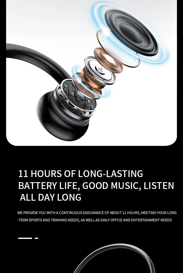 Bone Conduction Bluetooth Earphones Waterproof & Wireless