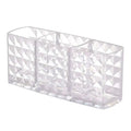 3 Slots Makeup Brush Holder Makeup Organizer Cosmetic Storage Box Lipstick Eyebrow Pencil Display Stand Acrylic Transparent Box