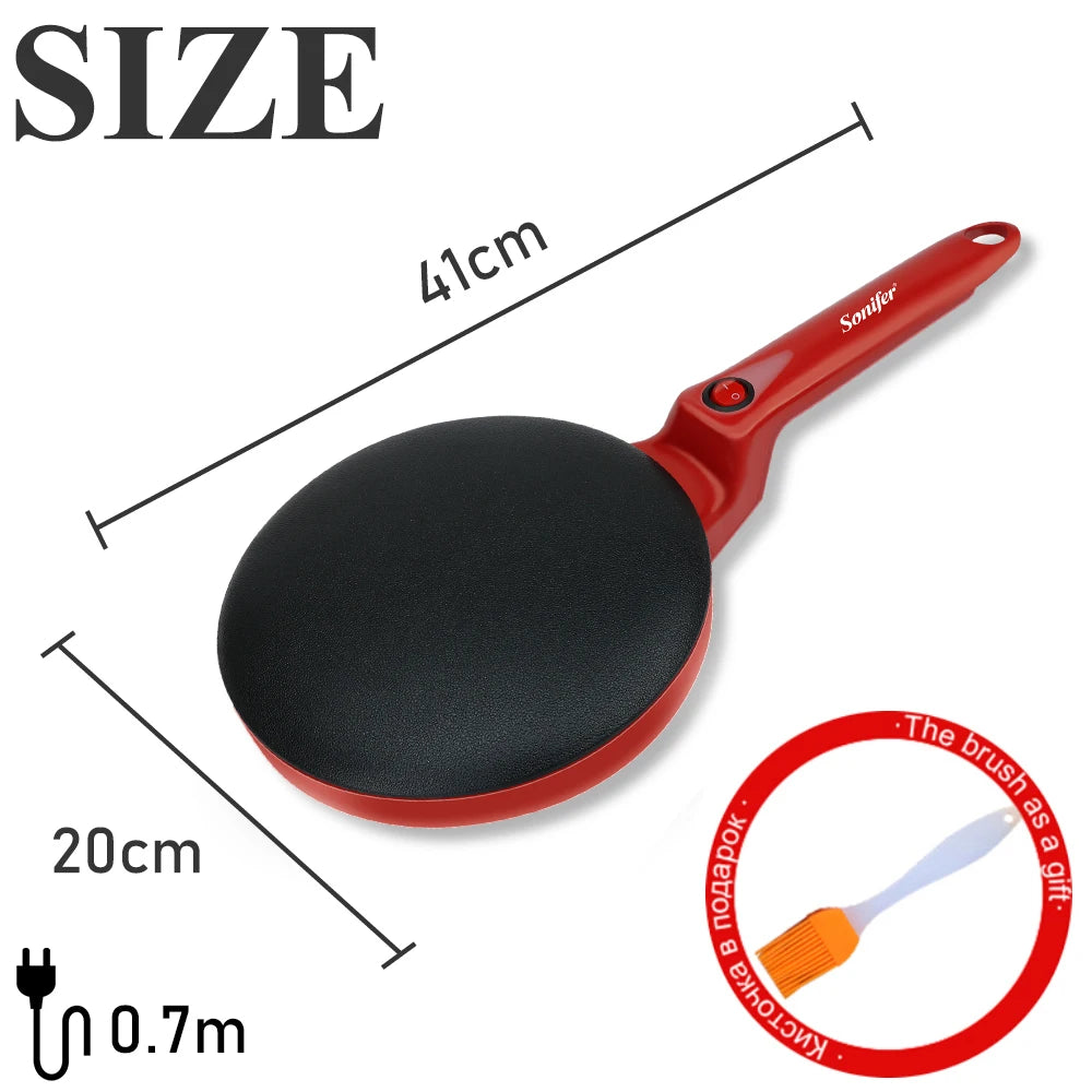 Electric Crepe Maker Pizza Pancake Machine Non-Stick Griddle Baking Pan Cake Machine kitchen Appliance Cooking Tools Sonifer
