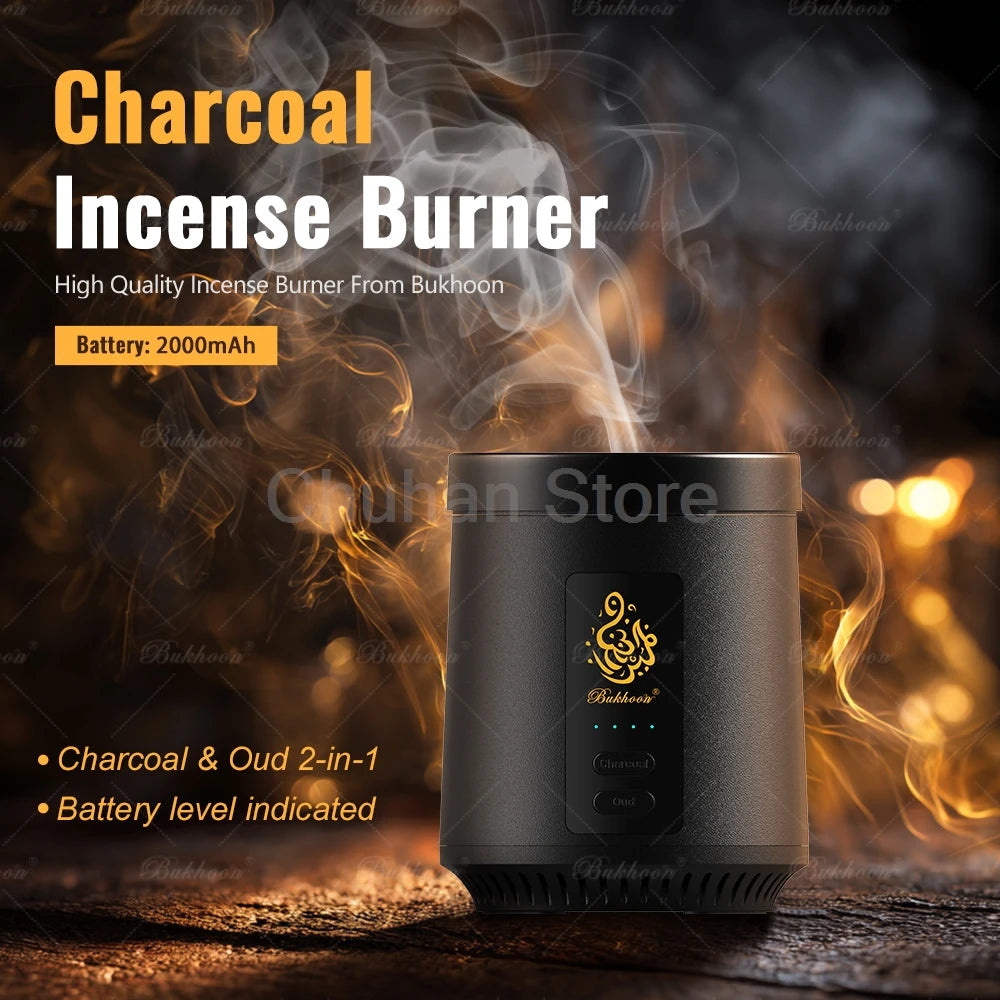 ChuHan Portable Electric Hair Aroma Diffuser Comb Arabic Car Incense Burner 2 in 1 Rechargeable USB Bakhoor Electric Censer Home