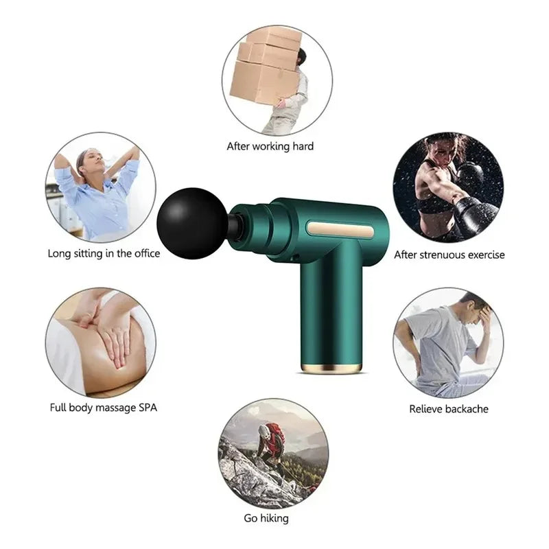 2026 Portable Deep Tissue Fascia Gun – Mini Adjustable Speed Massager