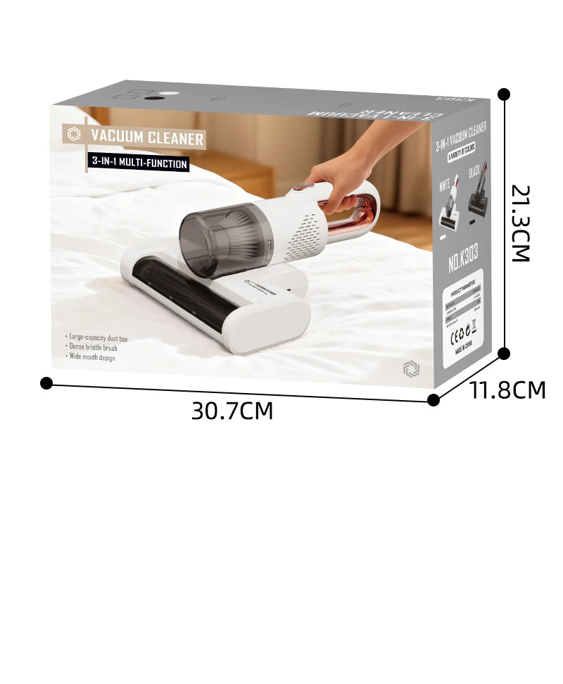 Portable Wireless Handheld Household Vacuum Cleaner Powerful UV HEPA Filter Mite Remover