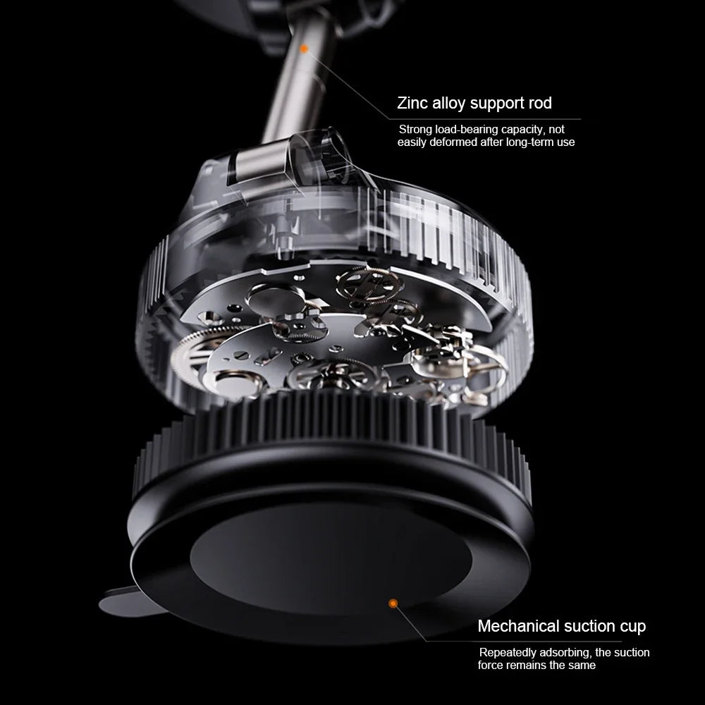 360 degree Rotation Foldable Magnetic Phone Holder, Vacuum Suction Cup Wireless Charger, Portable Universal Mount for Car, Gym