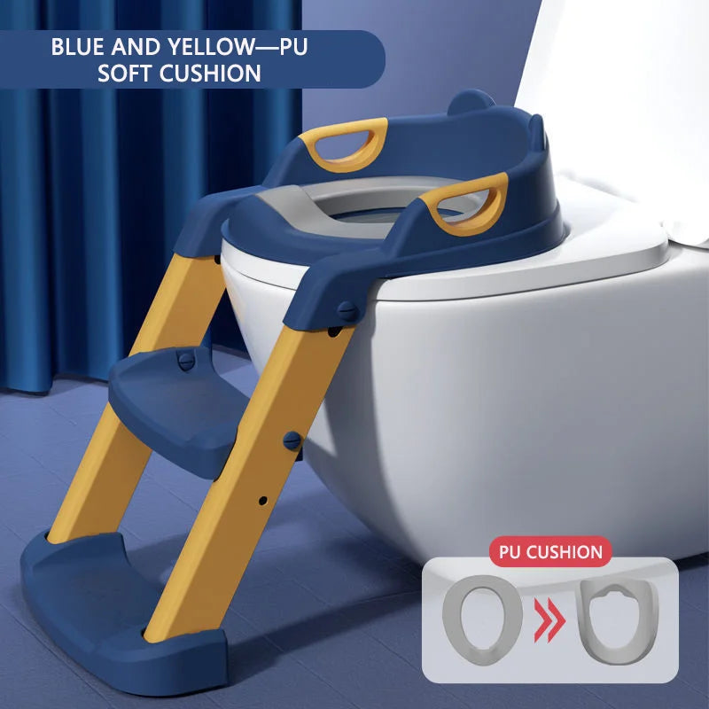 Children's Pot Soft Baby Potty Plastic Road Pot Infant Cute Baby Toilet Seat Boys & Girls Potty Trainer Seat Stool 0-6 Years Old