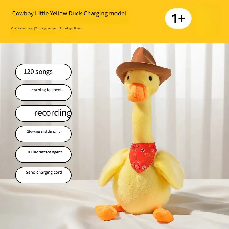 New Dancing Talking Ducks Toy for Baby Toddler, Boys Girls Gifts Singing Mimicking Cactus Toys Recording Repeating What You Say